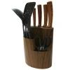 Excellent Complete Nylon Kitchen Cooking Utensils And Kitchen Knives Block Set