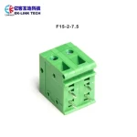 F15-2-7.5 Spring Modular Right Angle Connectors Terminal Block PCB Screw Terminal Block