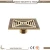 Import Factory Best Prices Antique 4 Inch Bathroom Floor Drainer Pure Copper Water Waste Square Tile Insert Floor Drain For Project from China