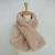 Import factory cheap polyester fur collar scarf from China