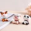 Factory direct sales cute animal doll car ornaments resin crafts party supplies decorations