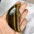 Factory direct sales Natural hand carved  yellow  tiger eye stone moon gemstone tiger eye quartz moon for crafts  decorate