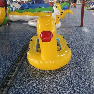 Factory From Guangzhou Wholesale PVC Inflatable Animal Floating  Dog And Duck Boat For Kids