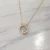 Import Factory Modern Jewelry Necklace Pendant Women Necklace Jewelry 18K Solid Rose Gold+natural Diamond Chain Rose Gold China Natural from China