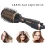 Import Factory price 3 In 1 tangle hairbrush gold one step hair dryer salon styling comb hair dryer brush comb hair dryer with comb from China