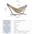 Import Factory Wholesale Folding Outdoor Hammock with Stand And Canopy Large 2 Person Hammock Stand Beach Swing Hanging Hammock Bed from China