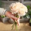 Factory Wholesale silk wedding peony flower bunch artificial flower for home decor