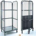 Factory wholesale steel material medium duty storage warehouse roll cages