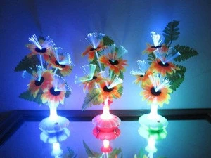 Fairy Sunflower Wedding decoration led Novelty artistic optical fiber flower Christmas New Year party