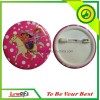 Fairy Tale Character Tin Button Badge in Pink Under Surface