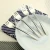 Import Fancy Scallop Design Stainless Steel Dinner Fork Knife Spoon Sets H032 from China