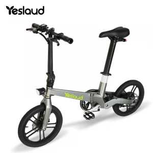 Fashion design ebike hidden battery  electric bicycle 36v  5.2 ah and 7 ah  folding bike with light weight