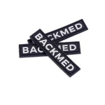 Fashion design embossed brand name 3d soft pvc label tag private silicone custom garment rubber logo labels for clothing