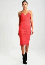 fashion design spaghetti straps lace  lady cocktail dress