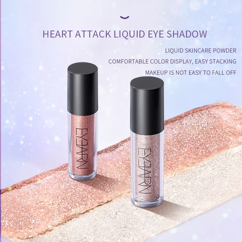 Fashion New Pigmented Liquid Eyeshadow Logo Customized  Easy To Wear Liquid Eye Makeup Wholesale