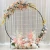 Import Fashion Round Wedding Flower Balloon Stand Circle Backdrop Gold 2 Meter Mesh Backdrops Arch from China