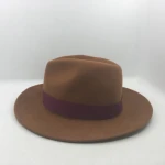 Fashion Vintage ladies custom wool felt mens fedora trilby hat wholesale