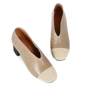 Fashion Woven shoes 2019 Platform Shoes Thick Heels