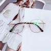 Fashionable design cat eye ladies eyeglasses frame no moq