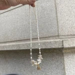 Fashionable pearl  necklace  Heart shape  Pendants women girl freshwater pearl necklace