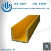 fiberglass c channel FRP square tube fiberglass plastic profile for building support
