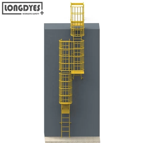 Fiberglass Reinforced Plastic (FRP) Ladders and Safety Cages