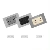 Fiko American Standard Wall Switch and Socket Made of Stainless Steel with Type a+C Charge Ports Suitable for Home/Hotel Light Switch and Power Outlets