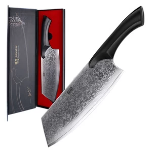 Findking 7&quot; inches Nakiri Knife cheetah Damascus Japanese VG10 Steel Sharp Blade Strong Hardness Kitchen Knives Cutter Tool