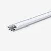 Flat shape recessed led aluminum profile for strip light led heat sink  black for led screen
