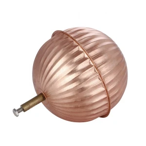 Float valve with copper ball hollow copper ball pure
