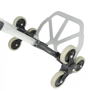 Foldable Aluminium 6 Wheels Heavy Duty Stair Climbing Luggage carrier carry Up Cart Hand Truck Shopping Wheel Trolley
