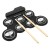 Import Foldable electronic drum set portable roll up digital drum kit silicone drum set with high quality from China