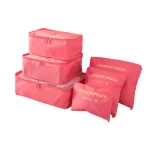 Foldable Luggage Compression Pouches 6 Sets Packing Cubes travel bag