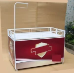 Folding counter portable display stand promotion table with umbrella
