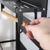 Folding Kitchen Shelf/Magnetic Suction Kitchen Shelf/Stainless Steel Kitchen Shelf Rack