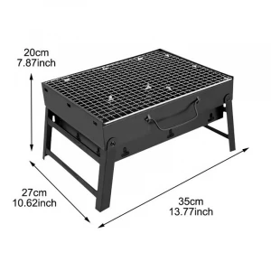Folding Portable Lightweight Barbecue Charcoal Grill Tools for Outdoor Grilling