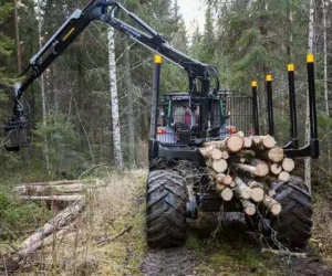 Forestry machinery forest log crane grapple wood catcher timber grab