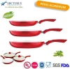 Forged Aluminum Cookware Fry Pan Set with Marble Ceramic Coating