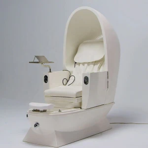 Foshan Factory Modern White Luxury Shiatsu Massage/Kneading Massage Spa Pedicure Chair With No Plumbing