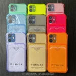 Four-corner fall-proof Clear TPU Wallet Phone Case for iPhone 15 14 13 12 pro max Shock-proof phone Case with Card Holder