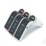 Free Sample Wholesale G7 Usb Car Charger Wireless Bt Handsfree Car Kit Fm Transmitter Mp3 Player Stereo Audio Aux Speaker OEM