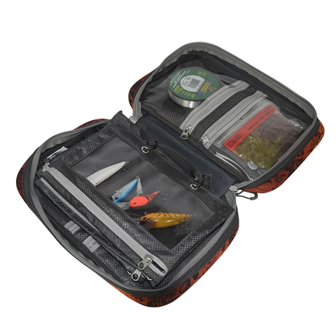 Fresh Water and Saltwater Fishing Tackle Binder Sea Fishing Organized Storage Rig Bag for Baits Jigs and Lines bait bag