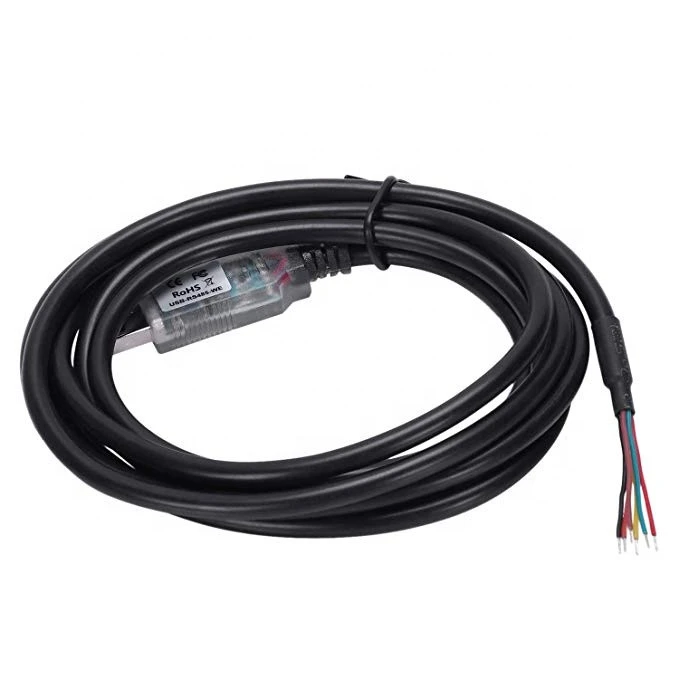 FTDI Chip usb to RS485 Cable with TX/RX LEDs, Wire End, 1.8M USB-RS485-WE compatible or more customization welcome