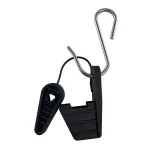 FTTH Fiber Optic Drop Cable Clamps Metal Plastic Drop Wire Clamp with S Hook