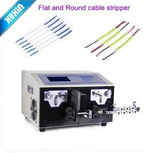 Full automatic cable stripping and twisting machine; wire connector cut/ strip /twist machine for multi core cable X-503HT