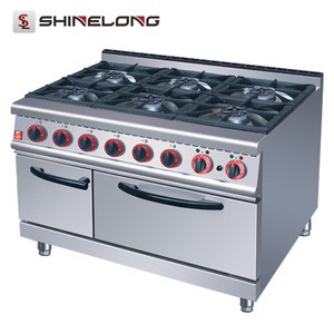 Full Series Kitchen Equipment Free Standing 4/6 Burners gas range