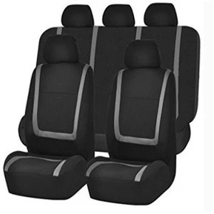 Full set universal car seat cover knitted fabric/ polyester fabric universal car seat cover