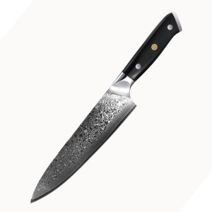 G10 Glass Fiber Handle 8 Inch Damascus Steel Kitchen Knife vg10