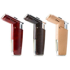 Gadgets Metal Cigar Lighter 2 Torch Jet Refillable Cigarette Lighters Smoking Tool Windproof Accessories