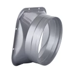 Galvanized Metal Sheet Flange Square to Round Pipe Fitting Reducing Duct Flange Connector